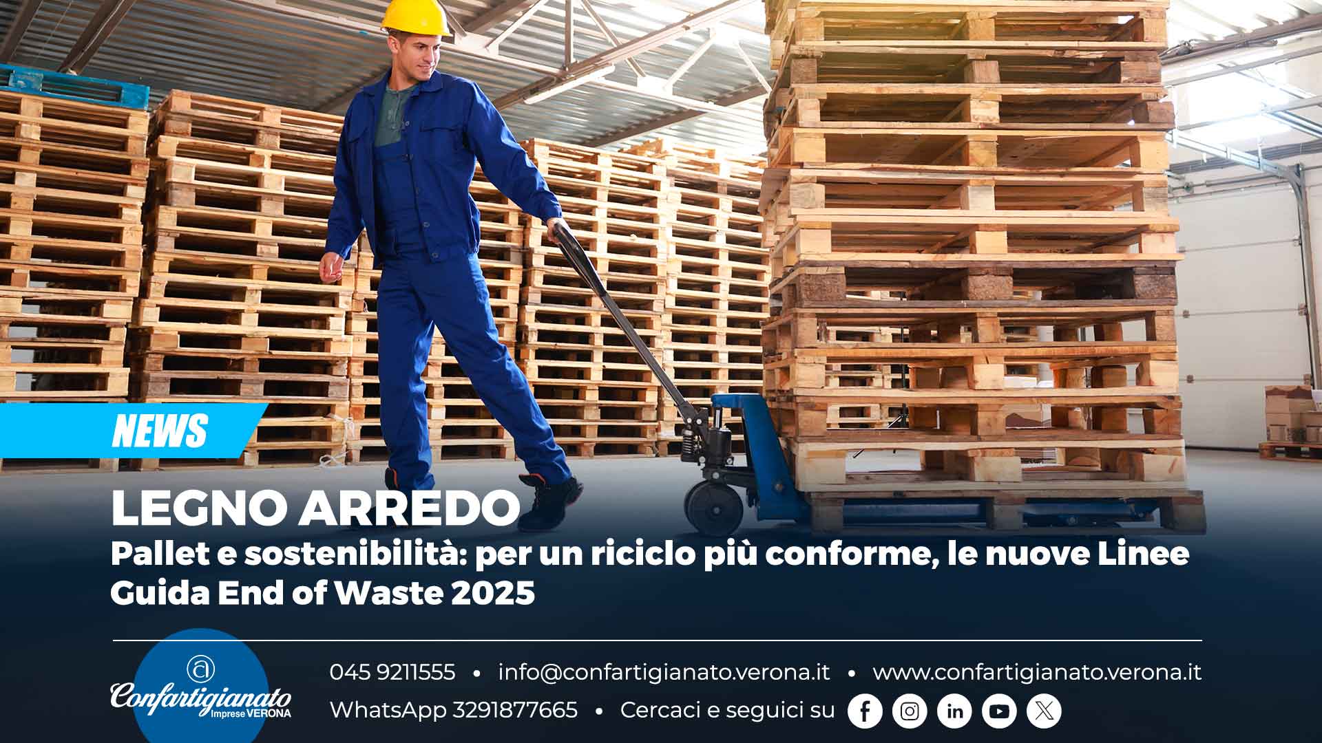 LEGNO ARREDO – Pallet e sostenibilità: per un riciclo più conforme, le nuove Linee Guida End of Waste 2025