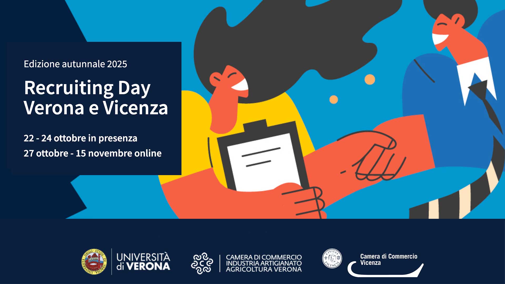 LAVORO – Recruiting Day Verona Vicenza 2025: iscrizioni entro il 24 settembre per imprese che cercano giovani talenti