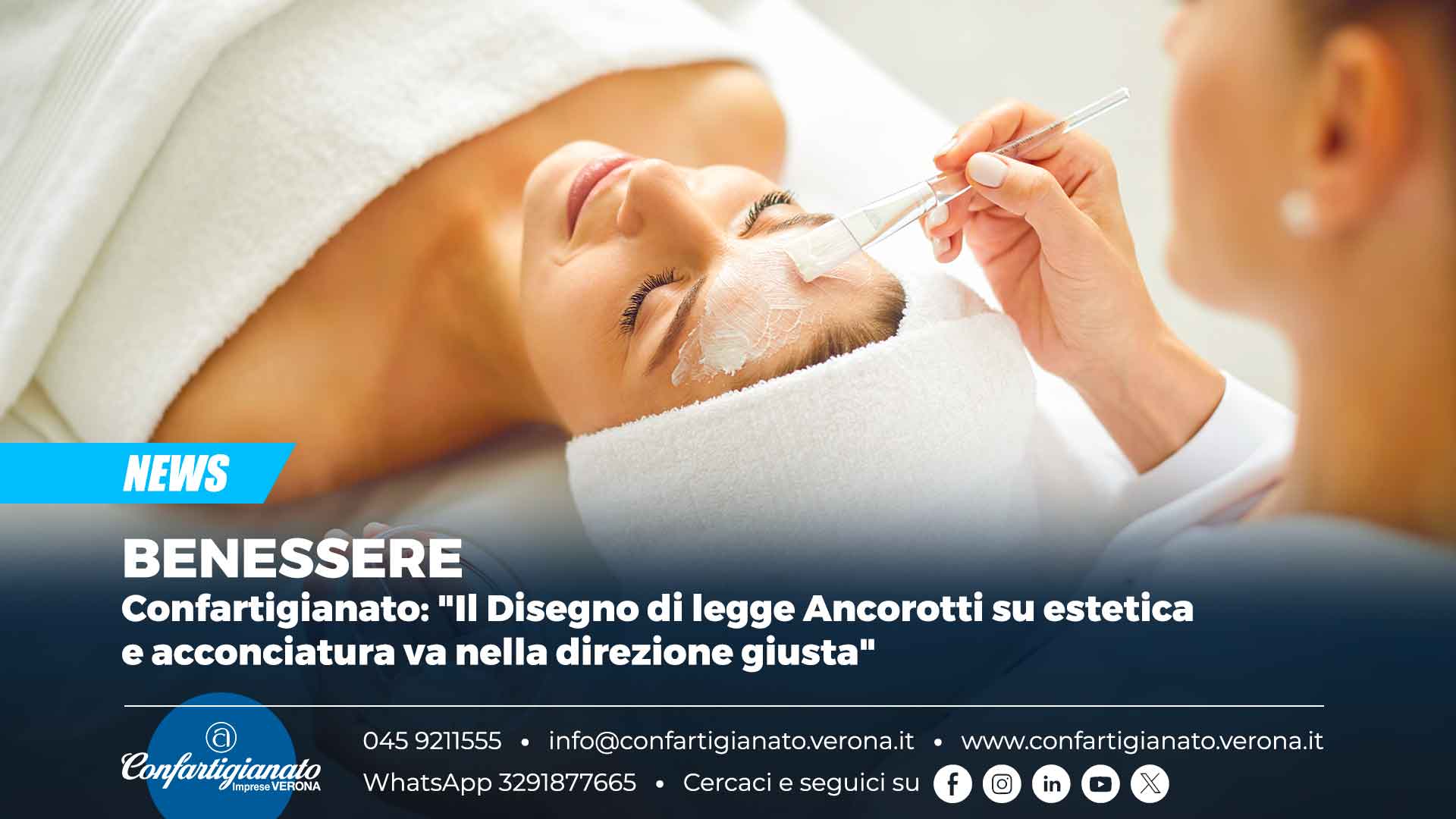 BENESSERE – Confartigianato: "Il Disegno di legge Ancorotti su estetica e acconciatura va nella direzione giusta"