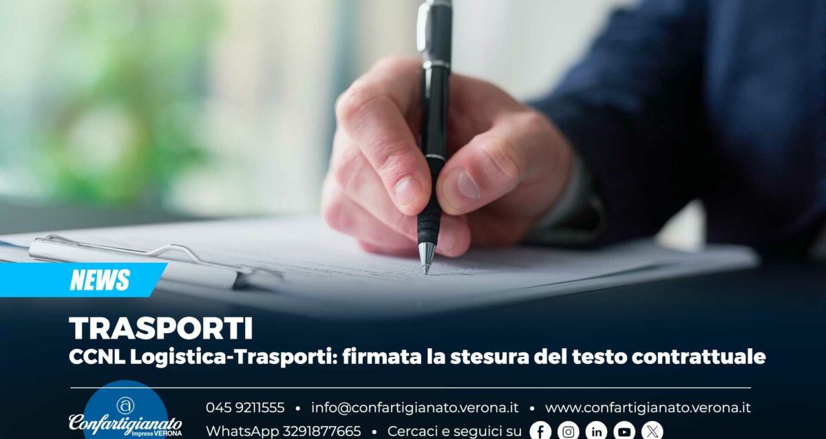 TRASPORTI – CCNL Logistica-Trasporti: firmata la stesura del testo contrattuale