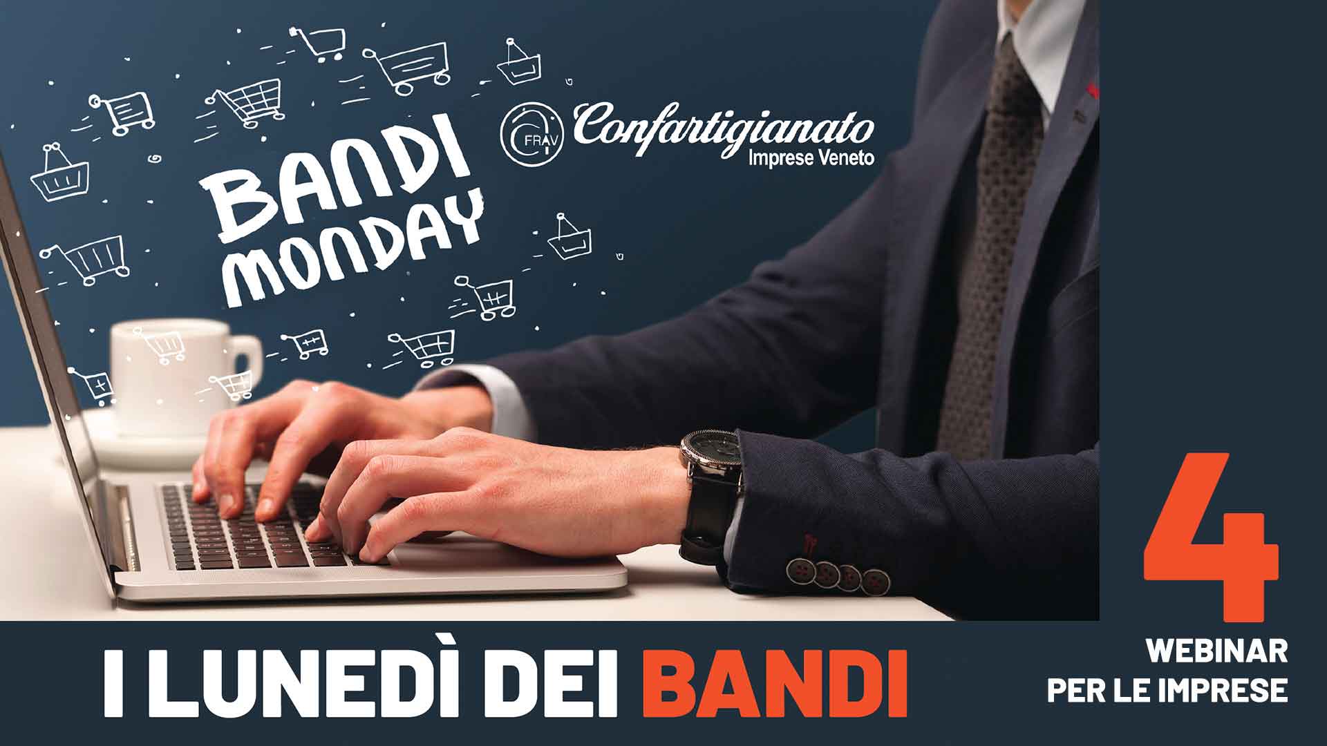 BANDI – "I lunedì dei bandi": ciclo di webinar informativi sui finanziamenti della Regione del Veneto in favore delle imprese. Iscriviti per partecipare