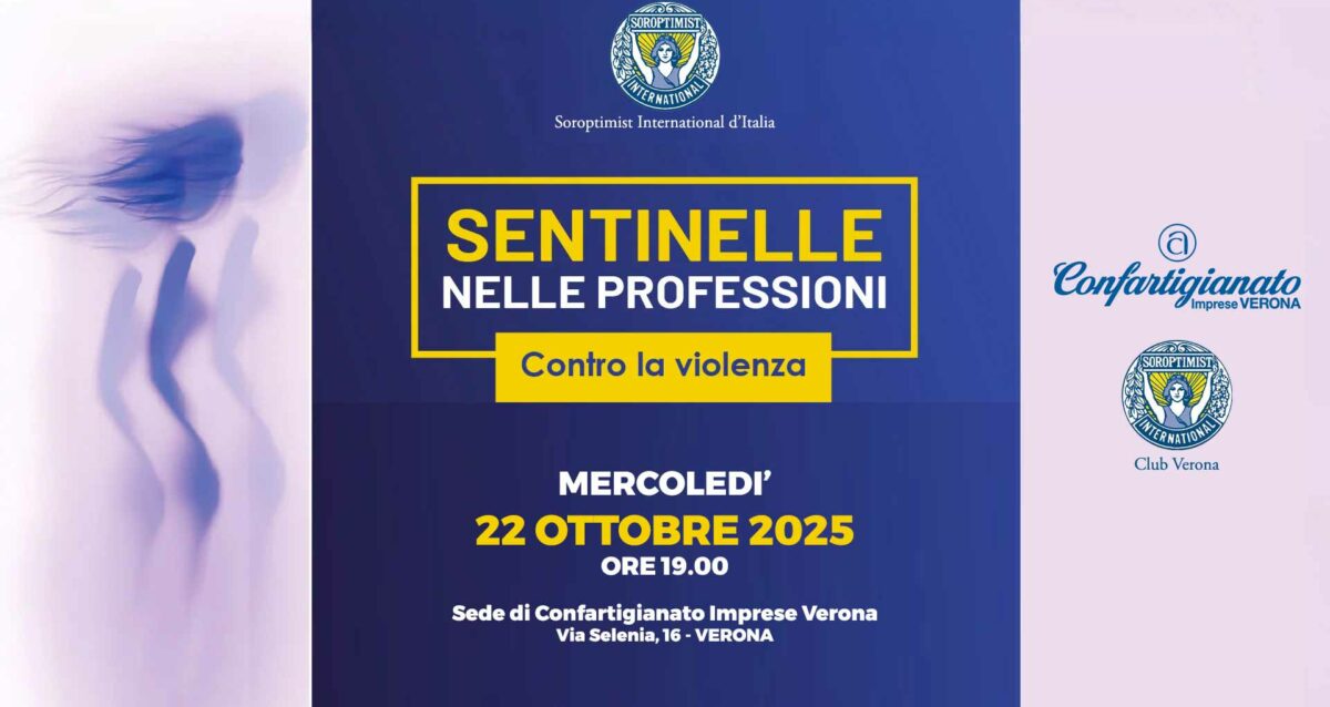 BENESSERE – Incontro per presentare il progetto formativo per imprese del Benessere: "Sentinelle nelle professioni controo la violenza", con Sorptimist International