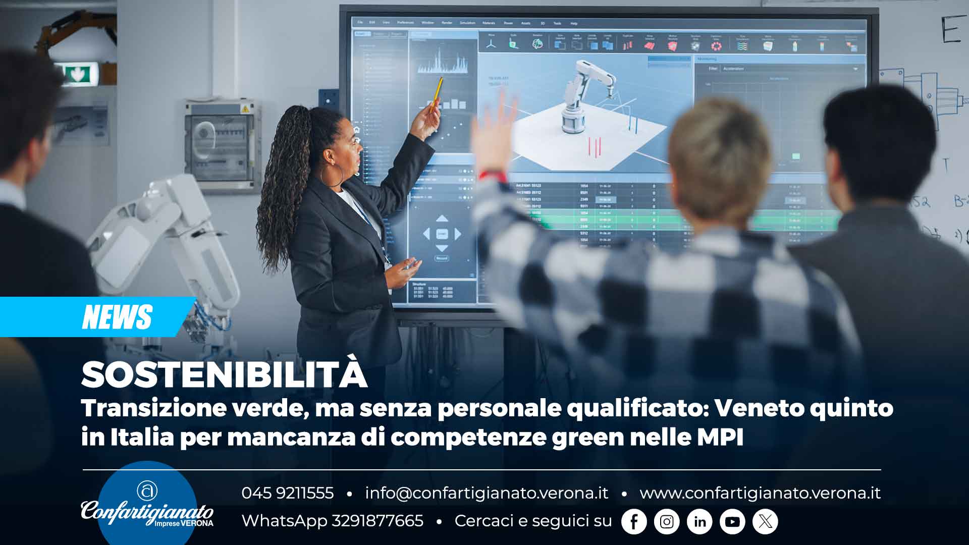 SOSTENIBILITÀ – Transizione verde, ma senza personale qualificato: Veneto quinto in Italia per mancanza di competenze green nelle MPI