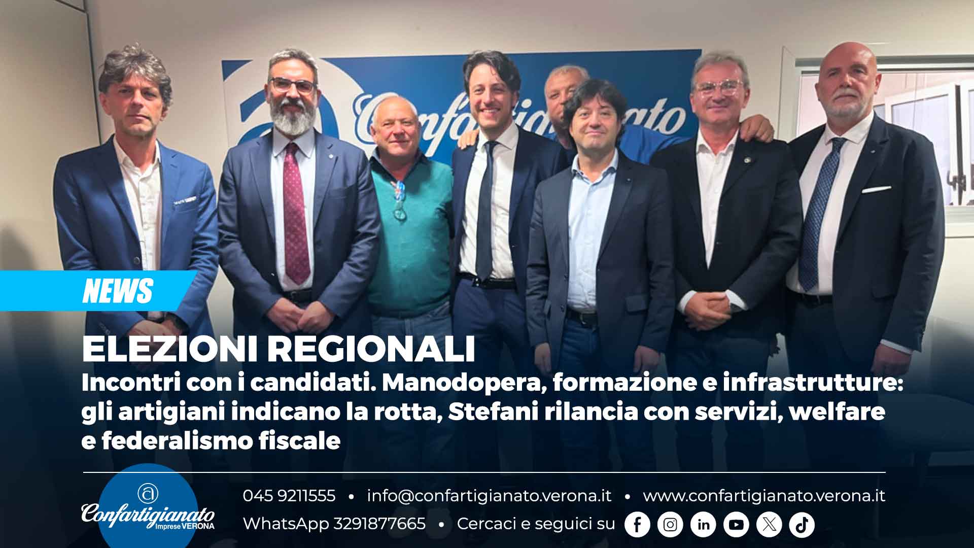 ELEZIONI REGIONALI – Incontri con i candidati. Manodopera, formazione e infrastrutture: gli artigiani indicano la rotta, Stefani rilancia con servizi, welfare e federalismo fiscale