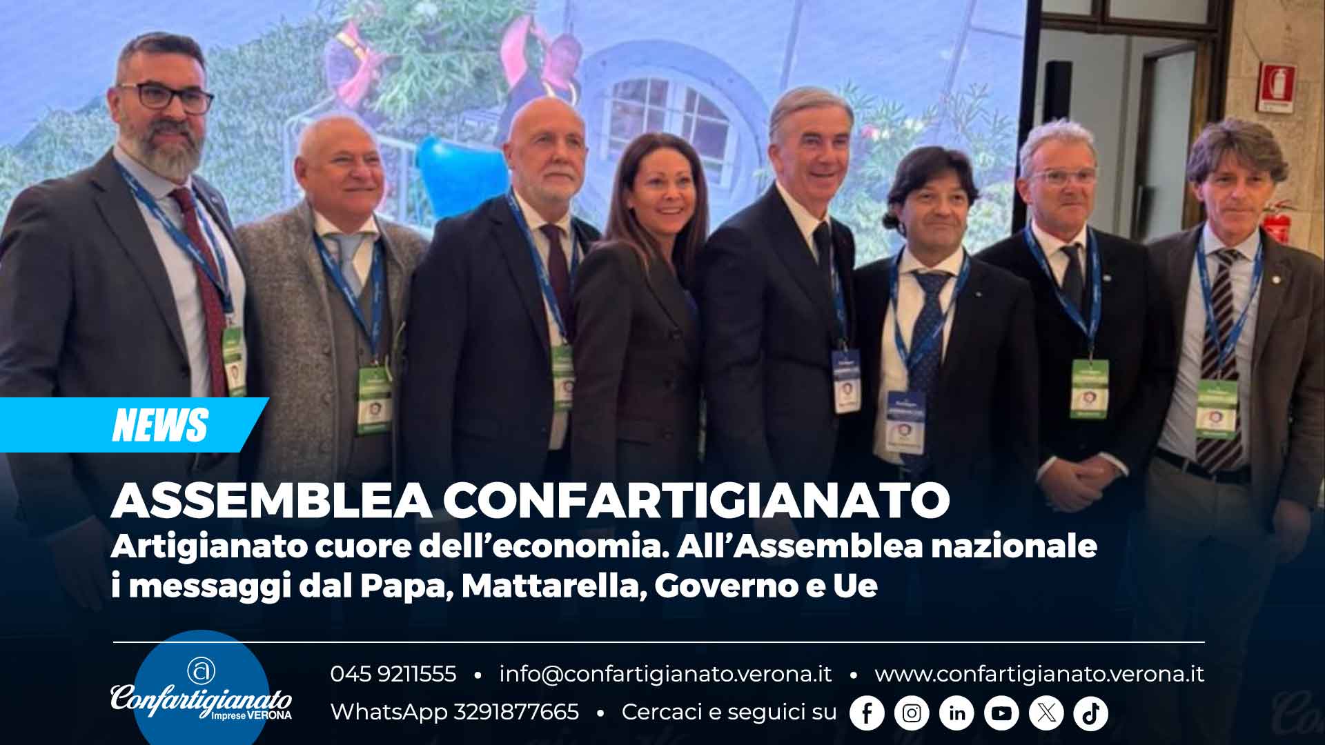 ASSEMBLEA CONFARTIGIANATO – Artigianato cuore dell’economia. All’Assemblea nazionale i messaggi dal Papa, Mattarella, Governo e Ue