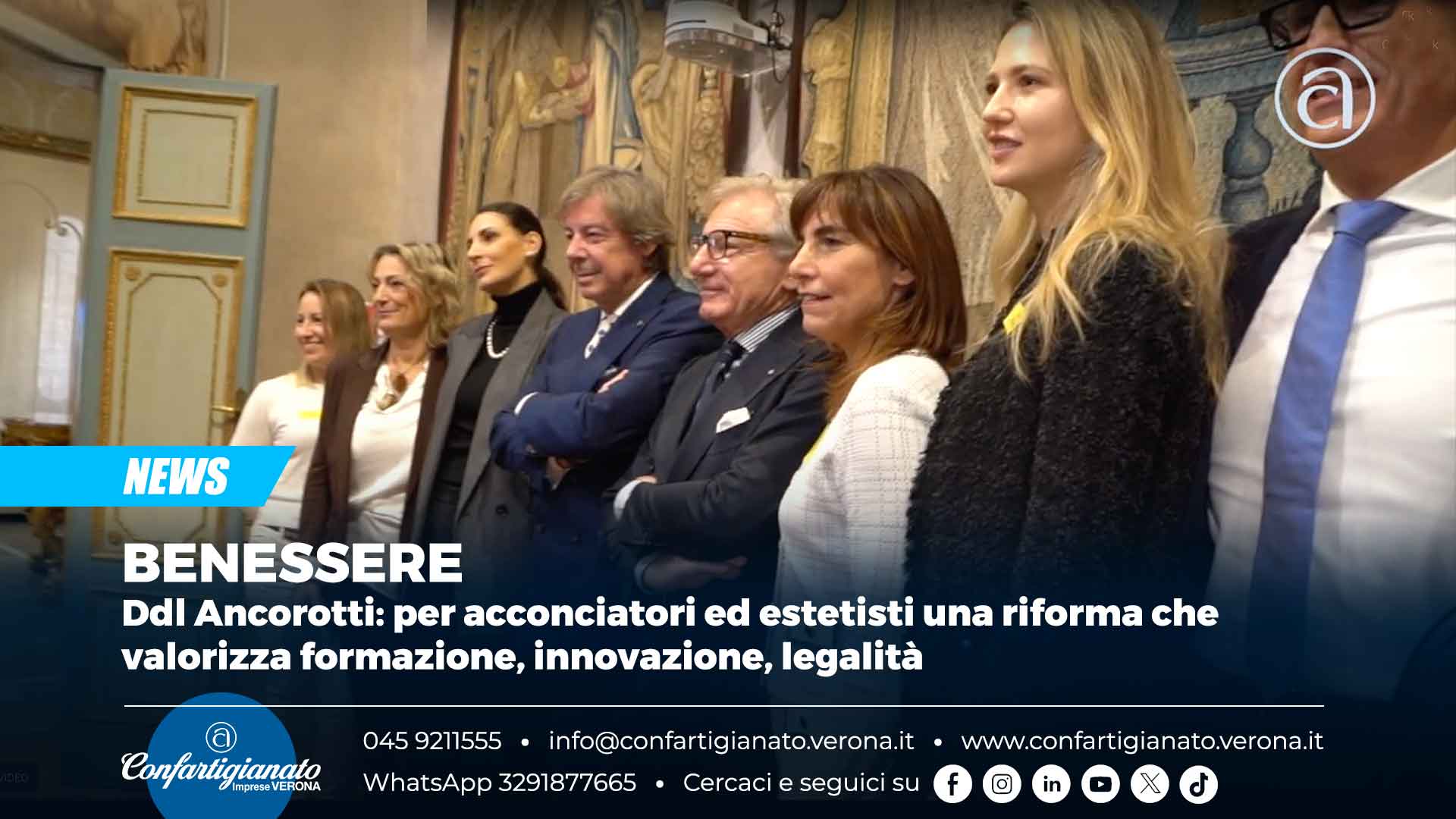 BENESSERE – Ddl Ancorotti: per acconciatori ed estetisti una riforma che valorizza formazione, innovazione, legalità