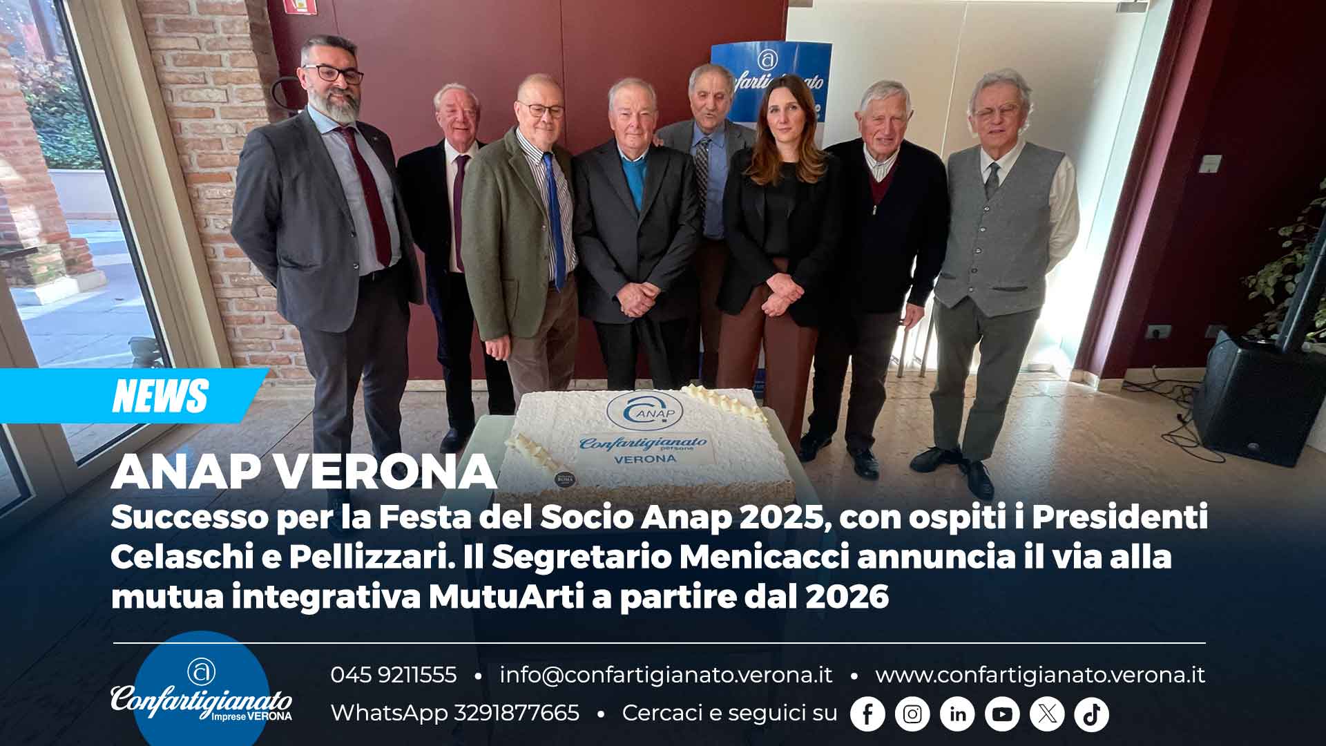 ANAP – Successo per la Festa del Socio Anap 2025. Annunciato il via alla mutua integrativa MutuArti a partire dal 2026