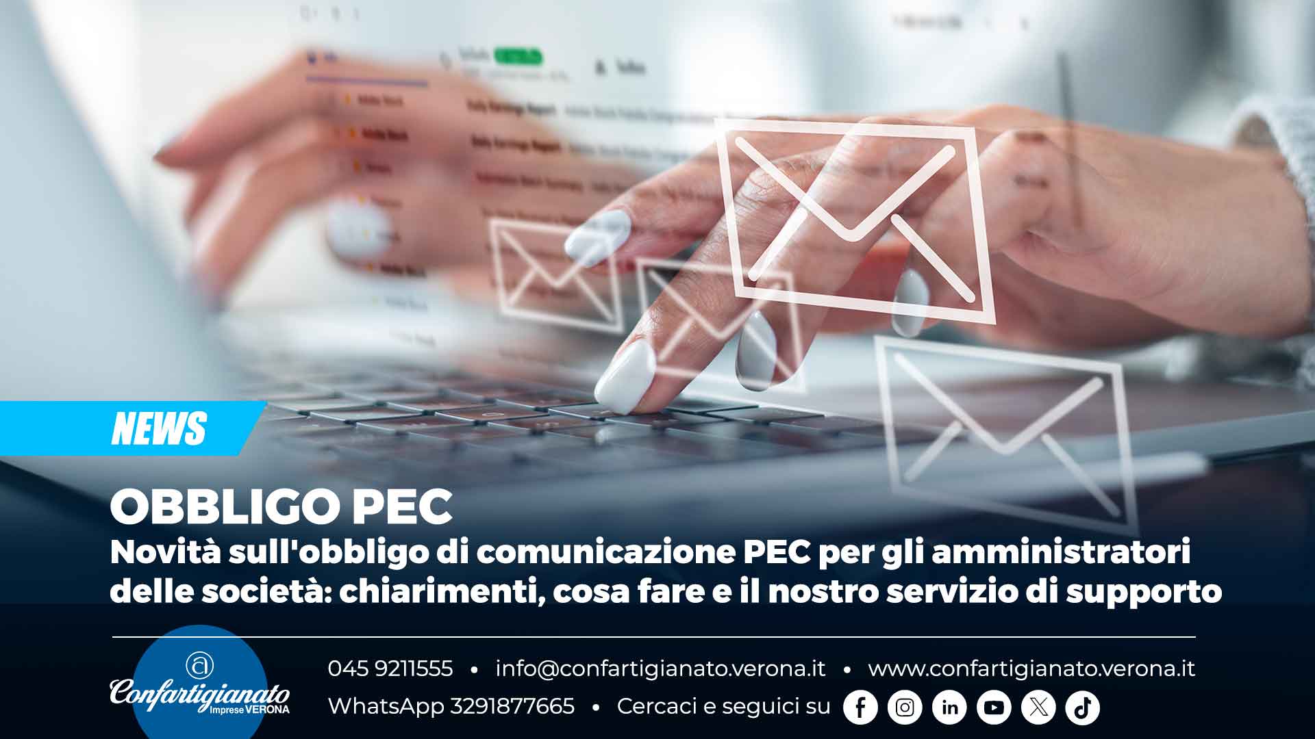 OBBLIGO PEC – Alcune novità sull'obbligo di comunicazione PEC per gli amministratori delle società: chiarimenti, cosa fare e il nostro servizio di supporto