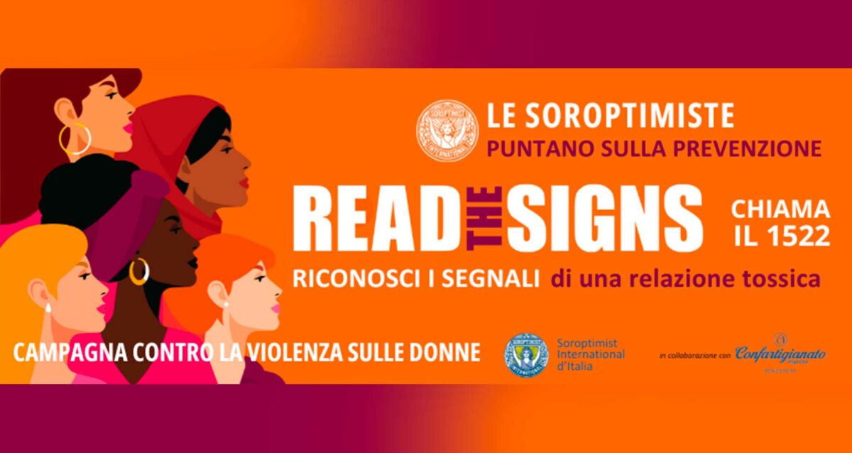BENESSERE – No alla violenza sulle donne: Confartigianato Benessere e Soroptimist International d’Italia insieme per “Orange the World – Read the Signs”