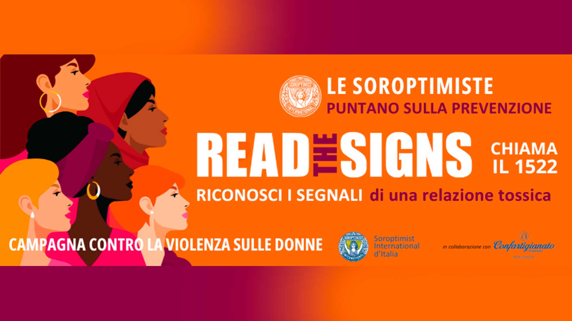 BENESSERE – No alla violenza sulle donne: Confartigianato Benessere e Soroptimist International d’Italia insieme per “Orange the World – Read the Signs”