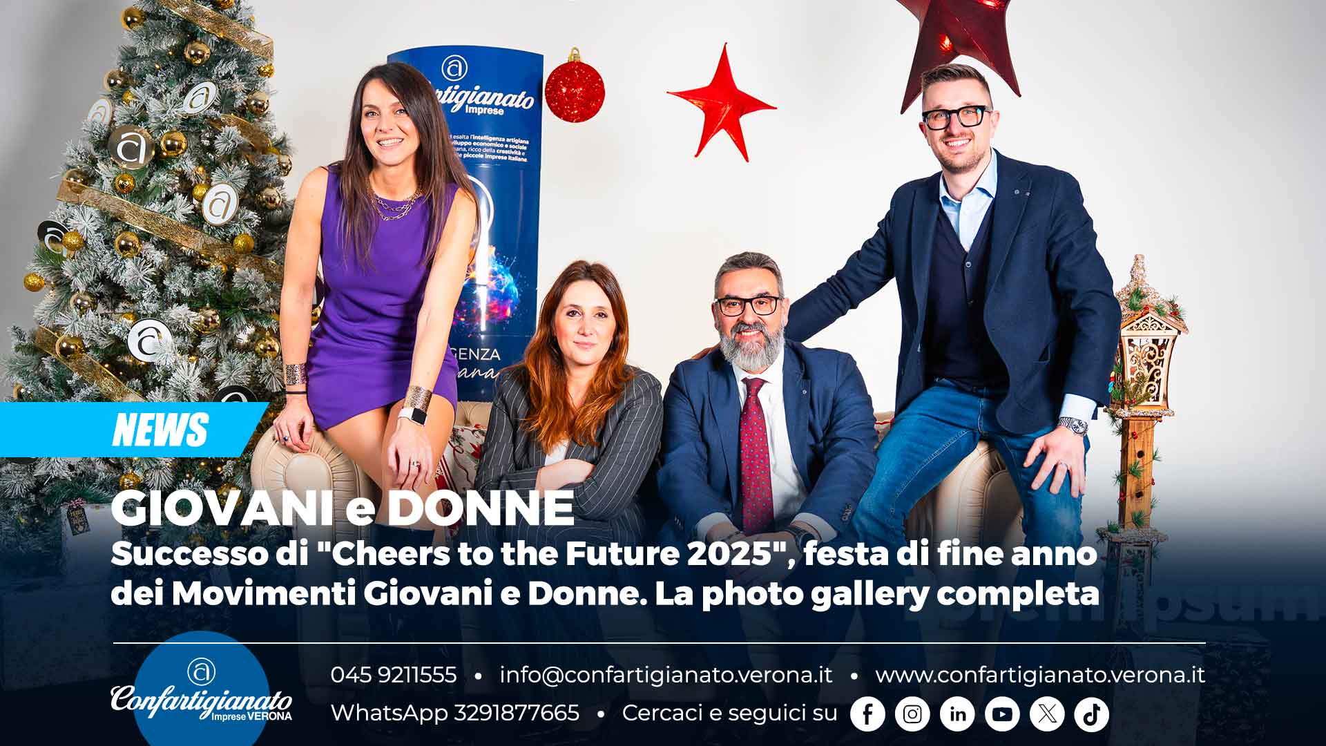 GIOVANI e DONNE – Successo di "Cheers to the Future 2025", festa di fine anno dei Movimenti Giovani e Donne. La photo gallery completa