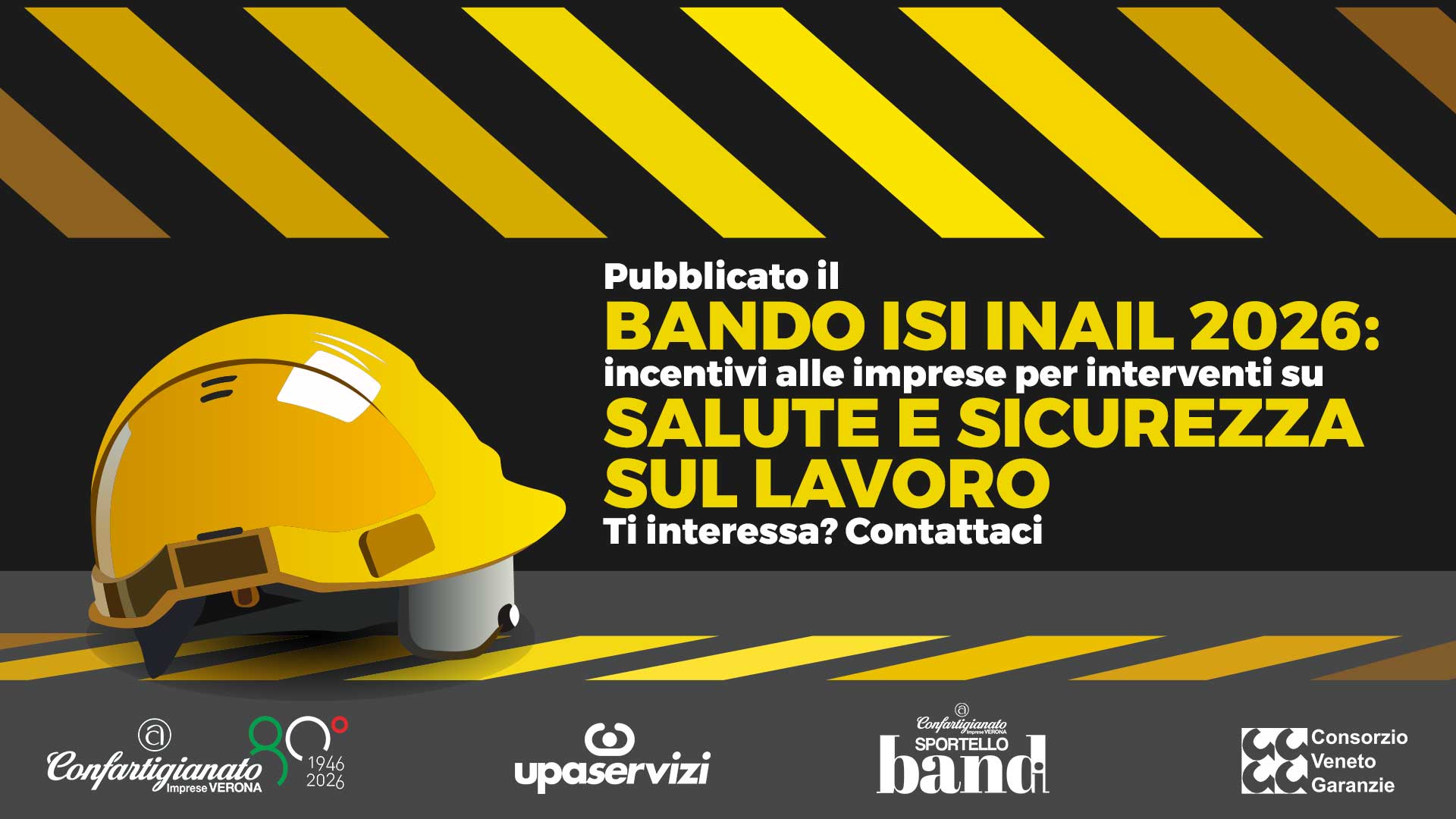 BANDI – Pubblicato bando ISI INAIL 2026: incentivi alle imprese per interventi su salute e sicurezza. Ti interessa? Contattaci