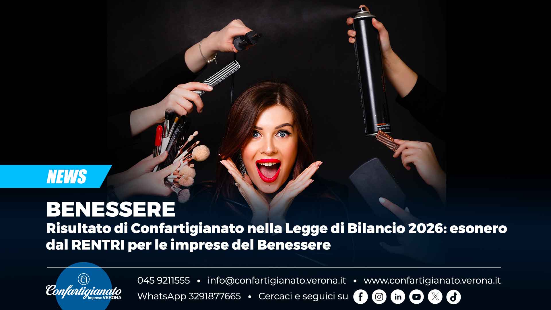 BENESSERE – Risultato di Confartigianato nella Legge di Bilancio 2026: esonero RENTRI per le imprese del Benessere