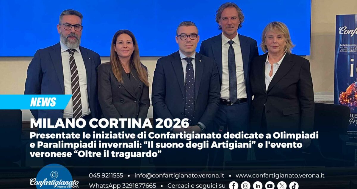 MILANO CORTINA 2026 – Presentate le iniziative di Confartigianato dedicate a Olimpiadi e Paralimpiadi invernali: “Il suono degli Artigiani” e l'evento veronese “Oltre il traguardo”