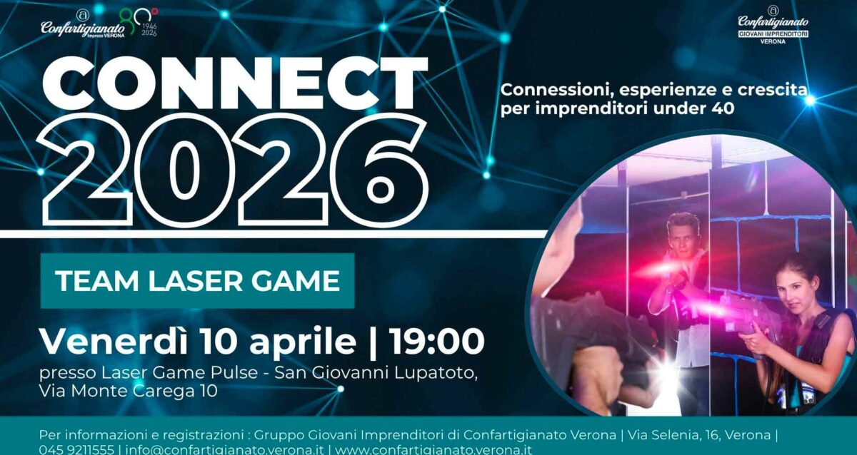 GIOVANI IMPRENDITORI – Con il Team Laser Game, venerdì 10 aprile, facciamo Team Building! Partecipa anche tu!