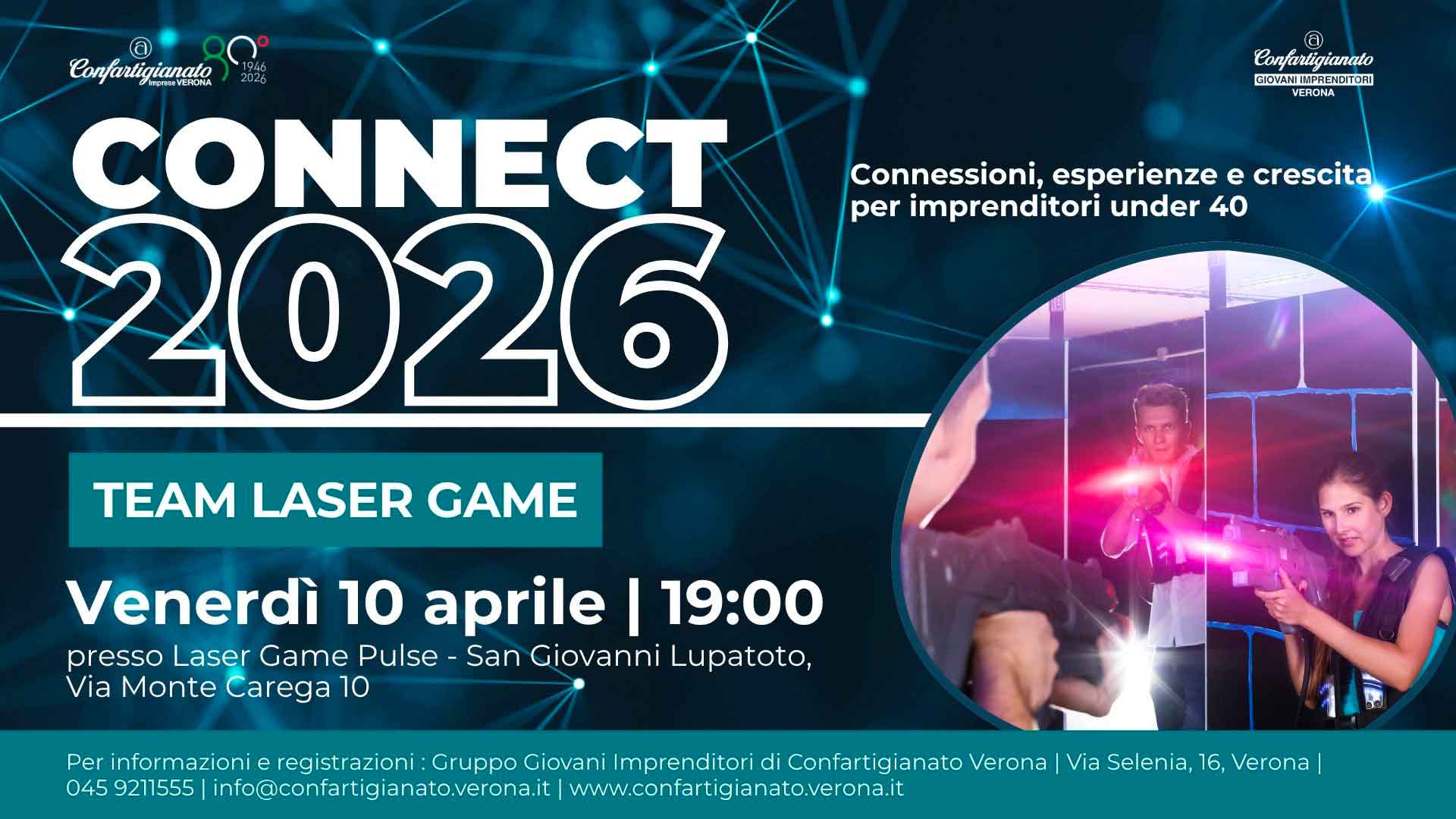 GIOVANI IMPRENDITORI – Con il Team Laser Game, venerdì 10 aprile, facciamo Team Building! Partecipa anche tu!