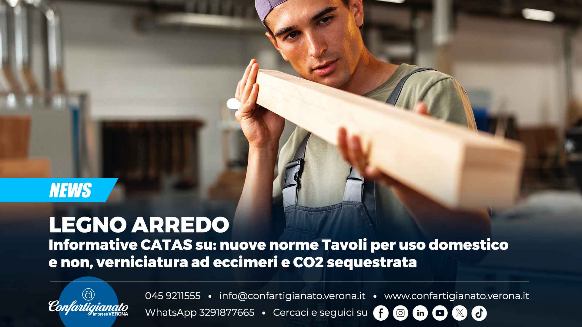 LEGNO ARREDO – Informative CATAS su: nuove norme Tavoli per uso domestico e non, verniciatura ad eccimeri e CO2 sequestrata