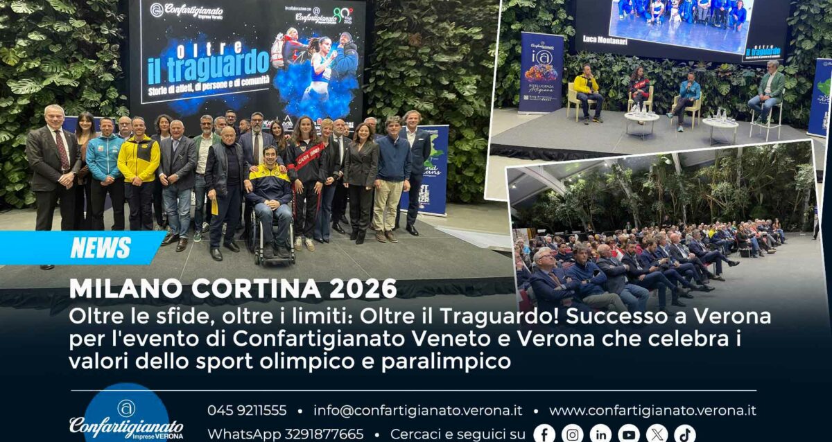 MILANO CORTINA – Oltre le sfide, oltre i limiti: Oltre il Traguardo! Successo a Verona per l'evento che celebra i valori dello sport olimpico e paralimpico