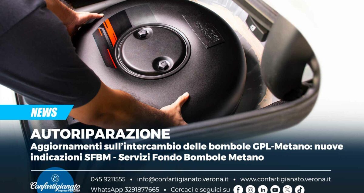 AUTORIPARAZIONE – Aggiornamenti sull’intercambio delle bombole GPL-Metano: nuove indicazioni SFBM - Servizi Fondo Bombole Metano