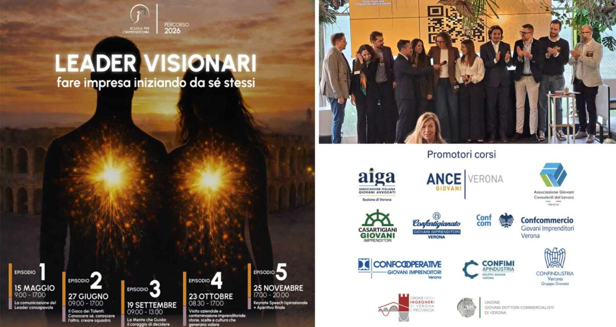 GIOVANI IMPRENDITORI – Presentata la Scuola per l'Imprenditoria: aperte le iscrizioni per l'edizione 2026, "Leader Visionari, fare impresa iniziando da se stessi"