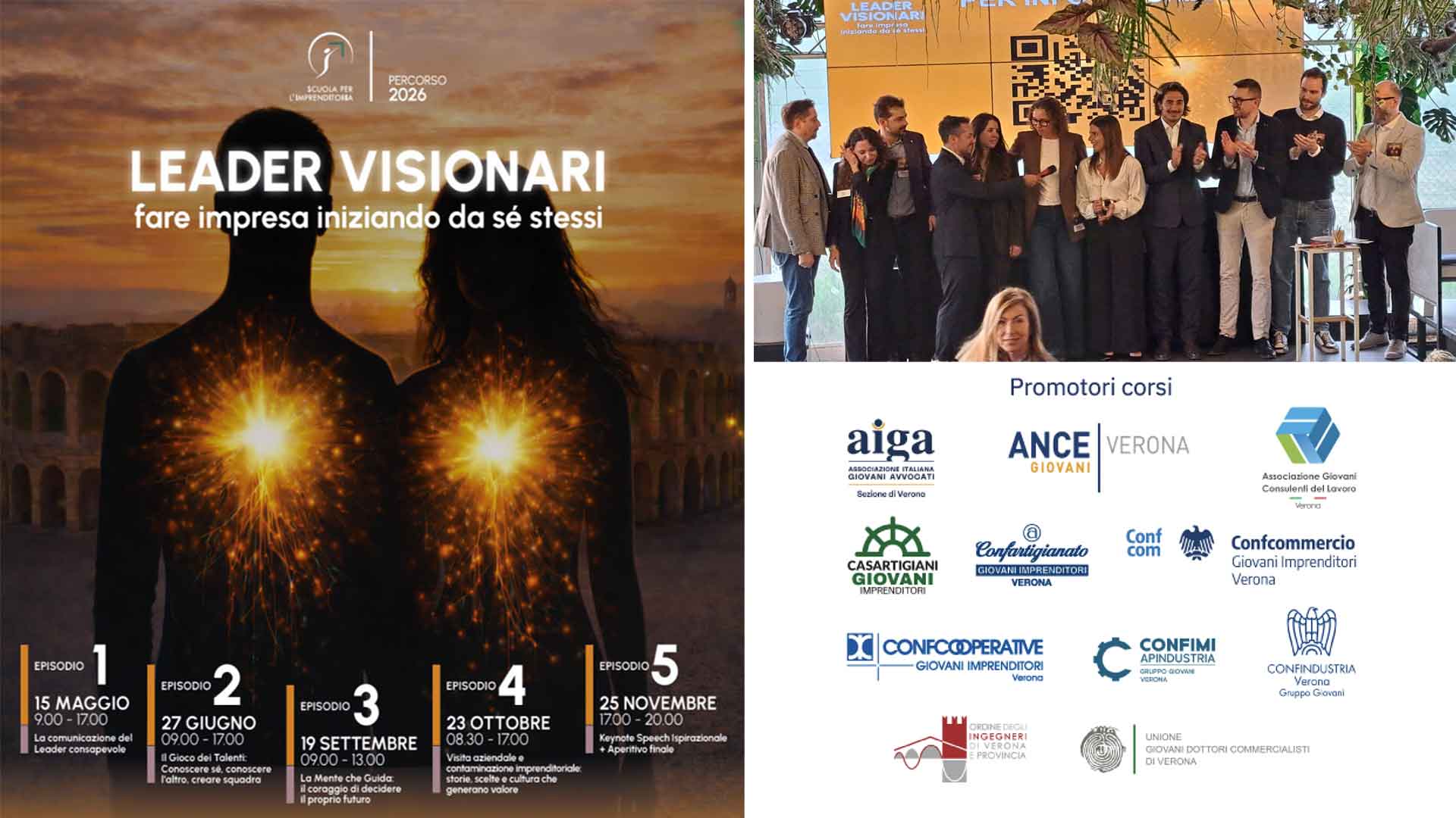 GIOVANI IMPRENDITORI – Presentata la Scuola per l'Imprenditoria: aperte le iscrizioni per l'edizione 2026, "Leader Visionari, fare impresa iniziando da se stessi"