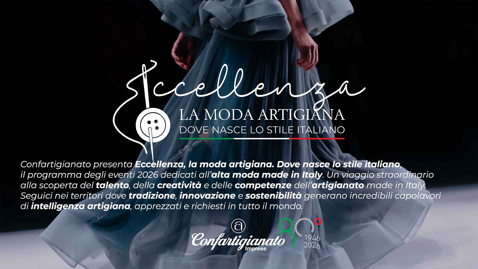 MODA – Stile italiano senza confini: al via il grand tour 2026 di “Eccellenza, la moda artigiana” tra passerelle storiche e capitali globali