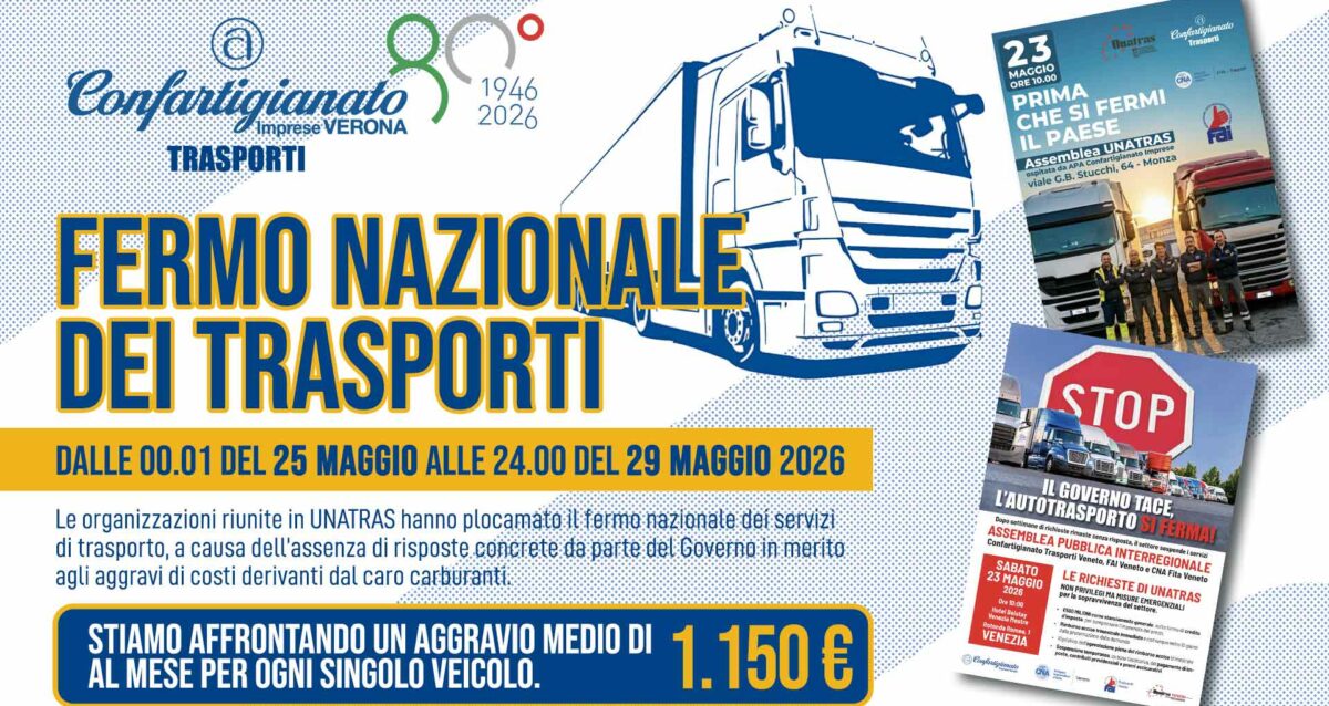 AUTOTRASPORTO – Quattro giorni di fuoco! Il 22 maggio, convocazione del Governo; il 23 maggio, assemblee nazionale e interregionale Unatras; il 25 maggio... senza risposte, via al fermo!