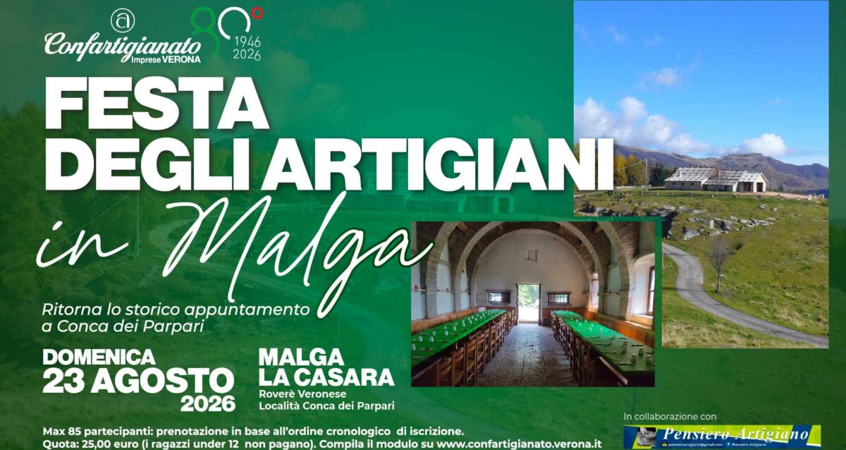 APPUNTAMENTO – Ritorna lo storico appuntamento a Conca dei Parpari: domenica 24 agosto, "Festa degli Artigiani in Malga". Iscriviti per partecipare
