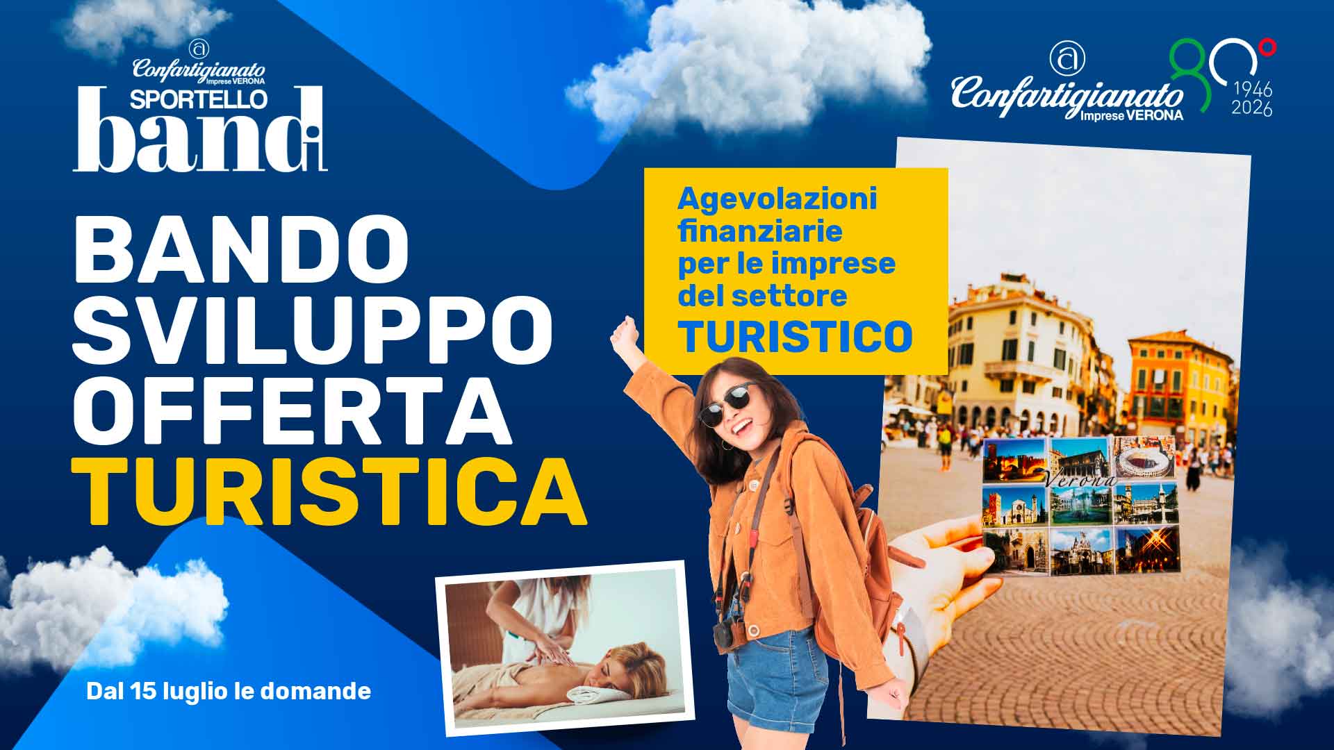 BANDI – Bando Sviluppo Offerta Turistica: agevolazioni finanziarie per le imprese del settore turistico, dal 15 luglio le domande