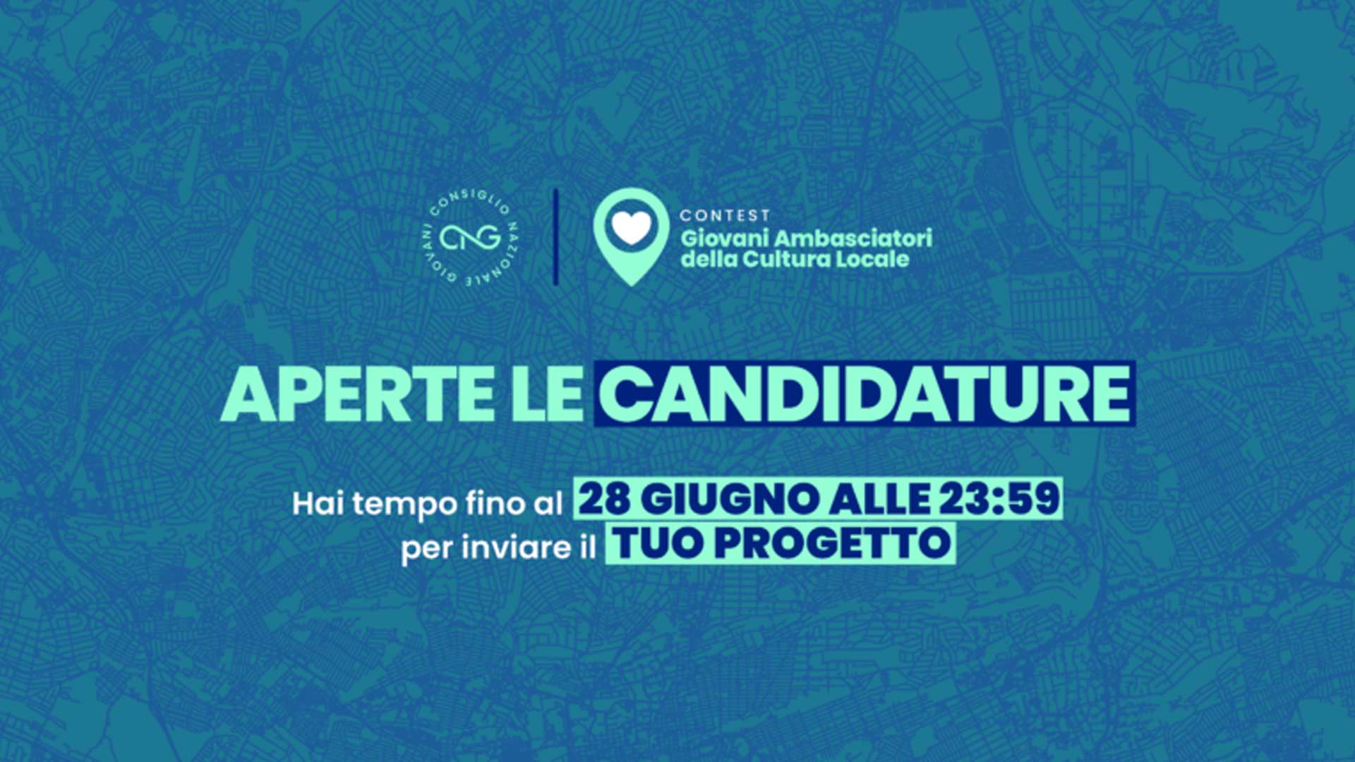GIOVANI IMPRENDITORI – Iniziativa Consiglio Nazionale dei Giovani: partecipa al Contest “Giovani Ambasciatori della Cultura Locale”. Candidature entro il 28 giugno