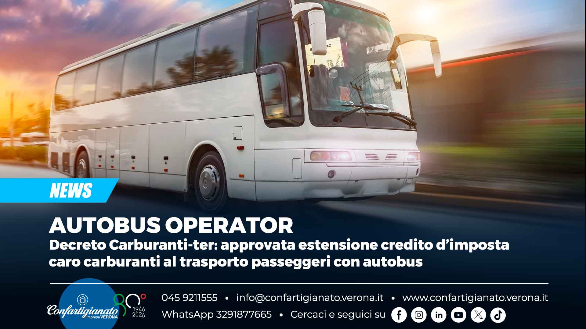 AUTOBUS OPERATOR – Decreto Carburanti-ter: approvata estensione credito d’imposta caro carburanti al trasporto passeggeri con autobus
