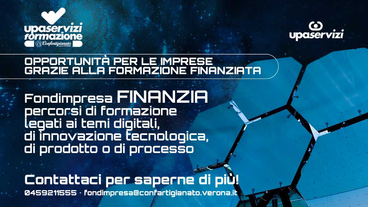 FORMAZIONE FINANZIATA – Fondimpresa finanzia percorsi di formazione legati ai temi digitali, di innovazione tecnologica, di prodotto o di processo. Contattaci!
