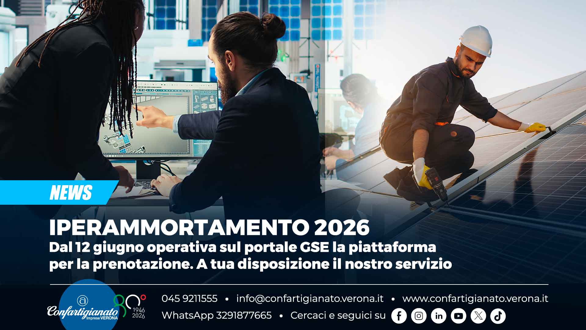 IPERAMMORTAMENTO 2026 – Dal 12 giugno operativa sul portale GSE la piattaforma per la prenotazione. A tua disposizione il nostro servizio