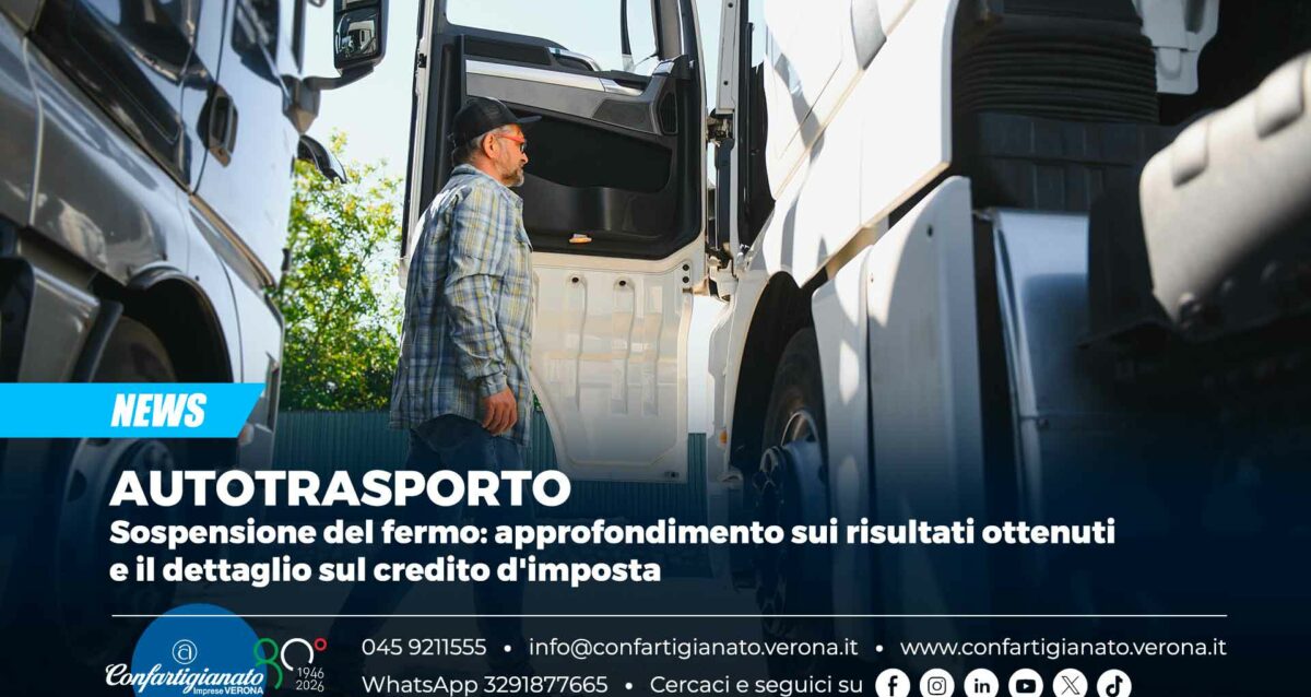 AUTOTRASPORTO – Sospensione del fermo: approfondimento sui risultati ottenuti e il dettaglio sul credito d'imposta