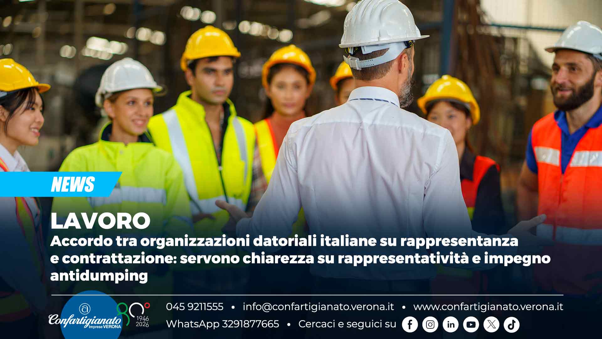 LAVORO – Accordo tra organizzazioni datoriali italiane su rappresentanza e contrattazione: servono chiarezza su rappresentatività e impegno antidumping