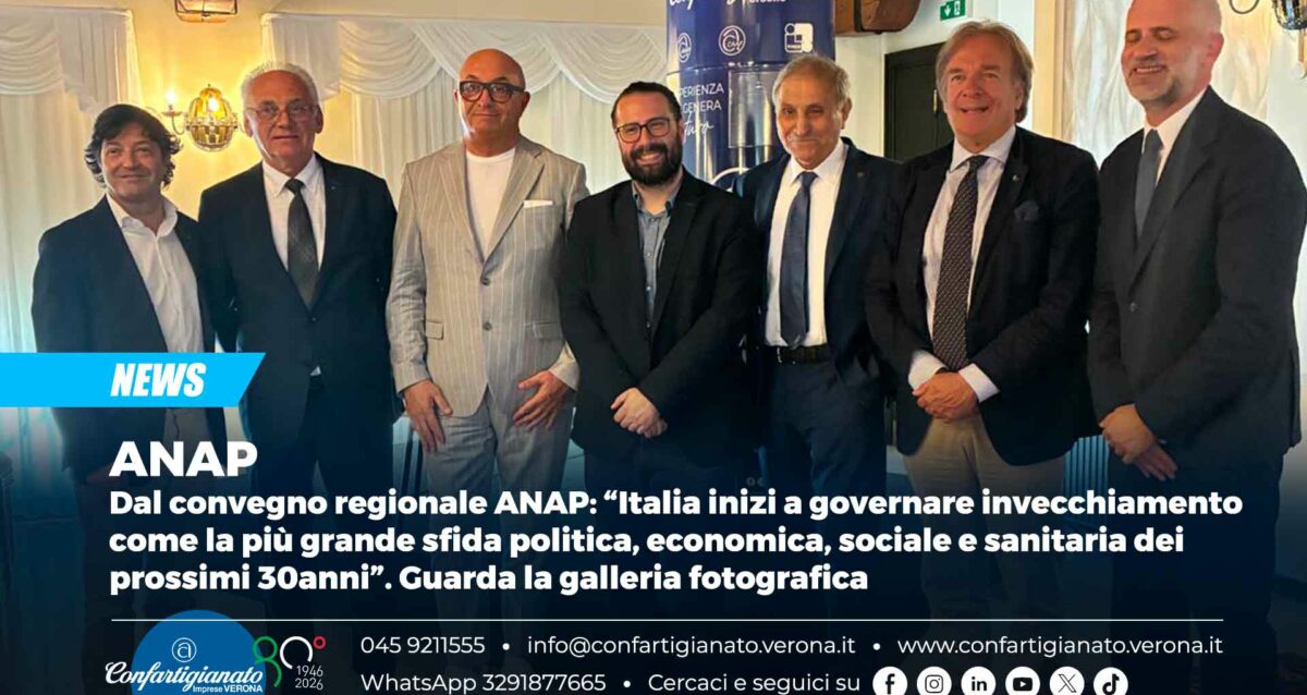 ANAP – Dal convegno regionale ANAP: “Italia inizi a governare invecchiamento come la più grande sfida politica, economica, sociale e sanitaria dei prossimi 30anni”