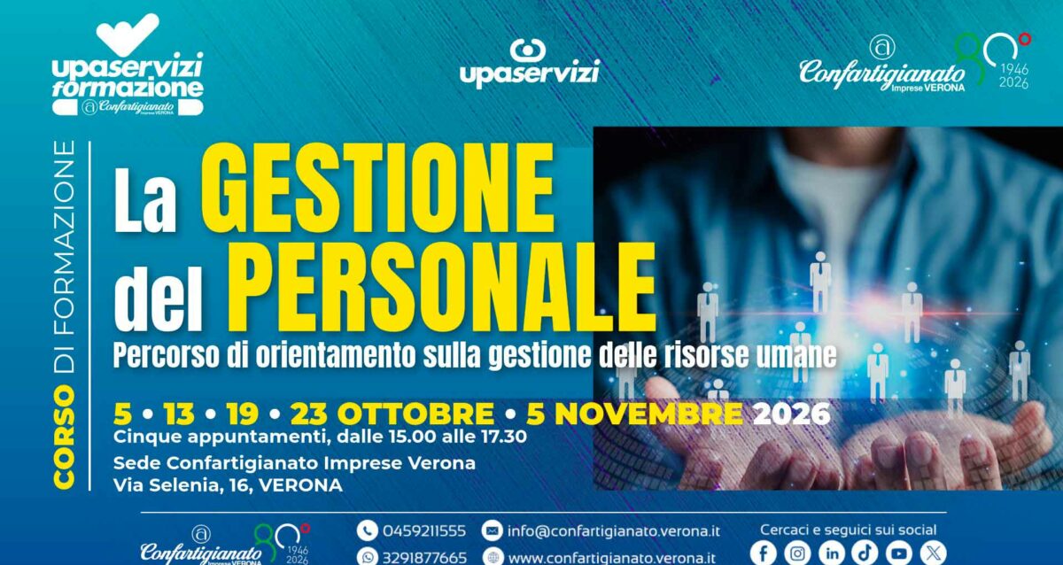 FORMAZIONE – La Gestione del Personale: iscriviti al percorso di orientamento sulla gestione delle risorse umane: Adesioni entro il 28 settembre