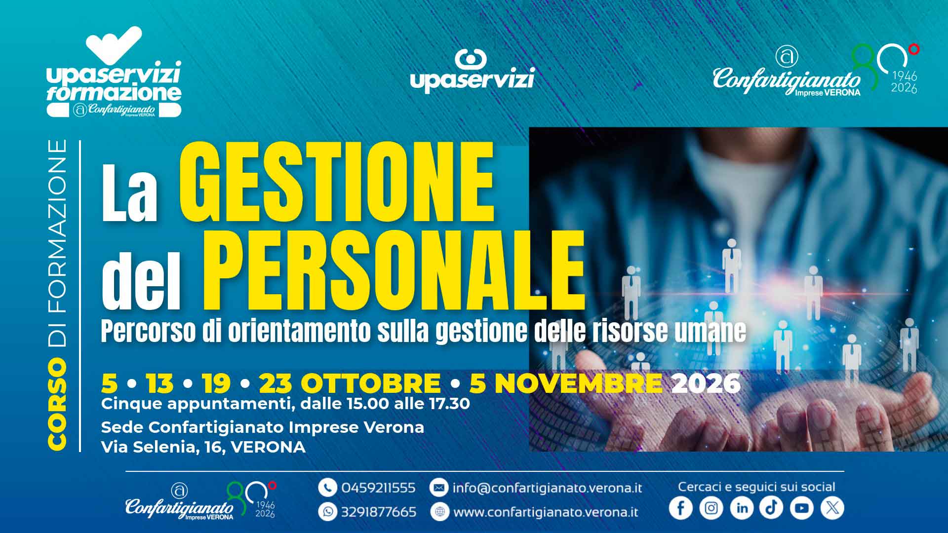 FORMAZIONE – La Gestione del Personale: iscriviti al percorso di orientamento sulla gestione delle risorse umane: Adesioni entro il 28 settembre