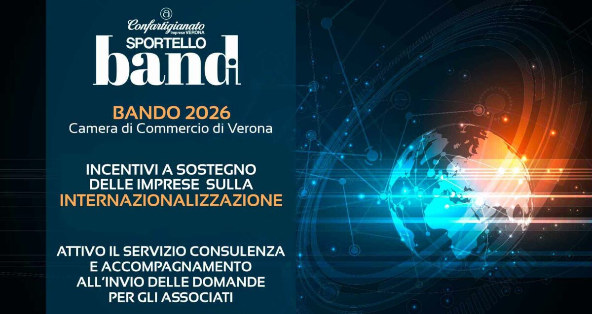 BANDO – Dalla CCIAA incentivi a sostegno delle imprese sull'Internazionalizzazione. Attivo il servizio consulenza per Associati