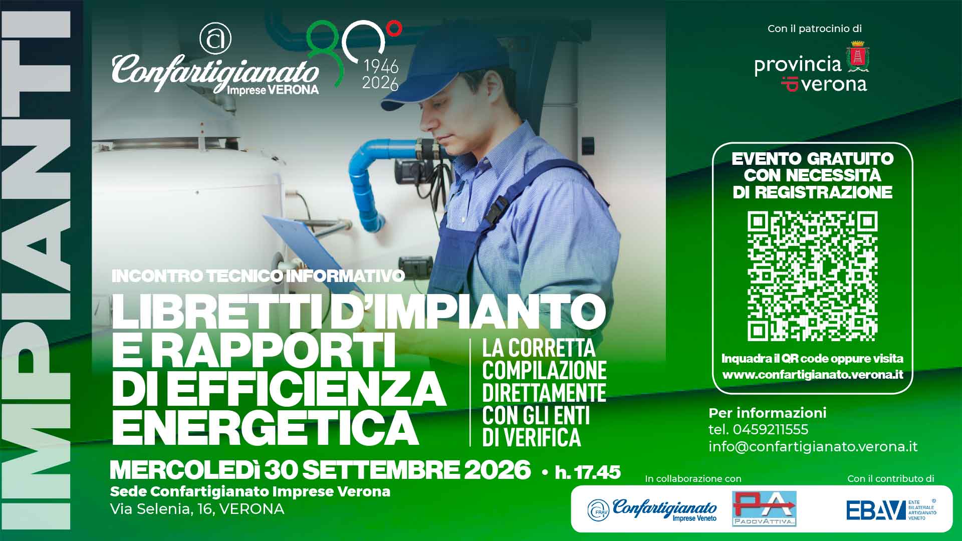 IMPIANTI – Libretto d'Impianto e Rapporti di Efficienza Energetica, la corretta compilazione: il 30 settembre, incontro tecnico informativo. Iscriviti