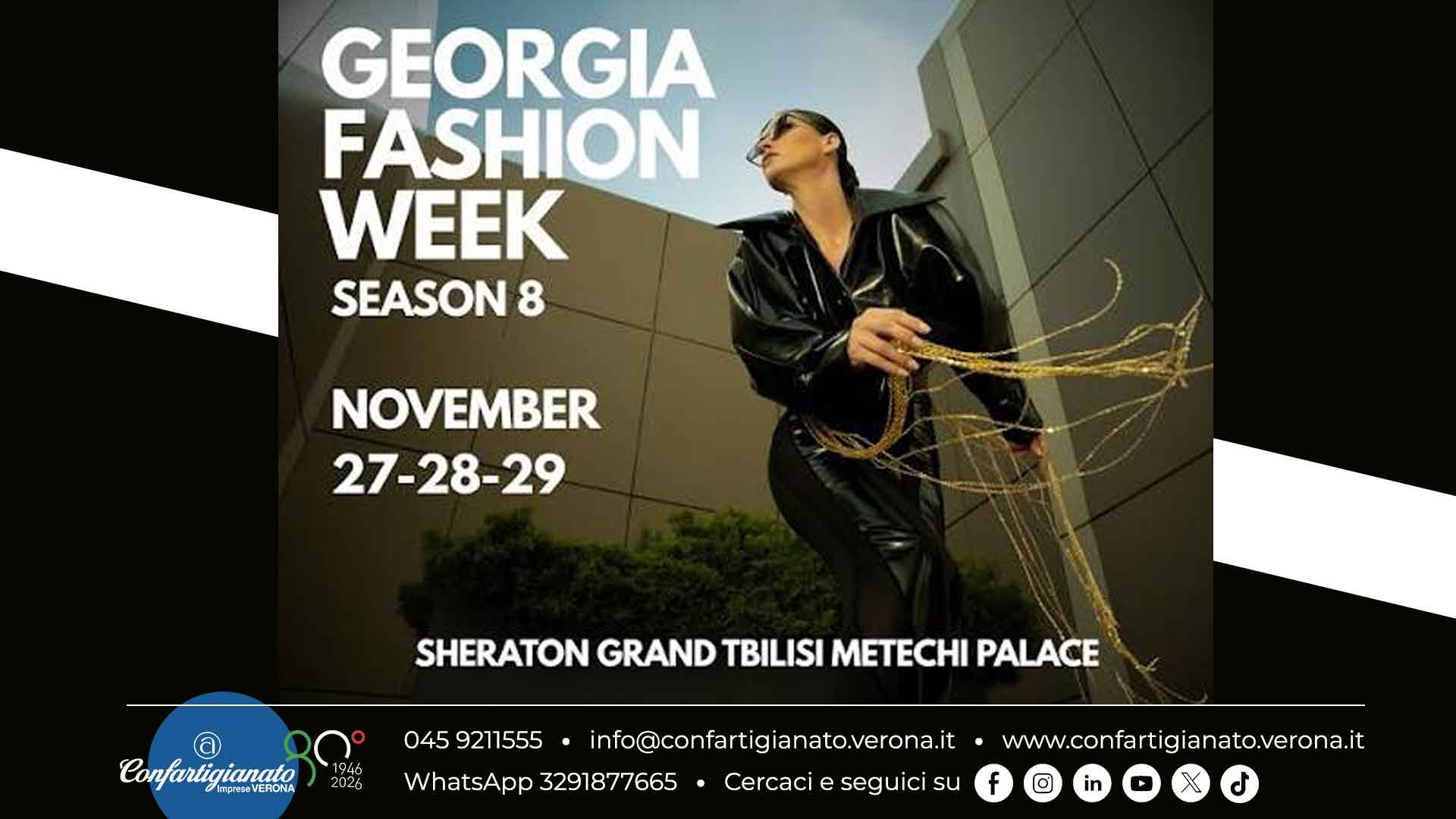 MODA – Le imprese della moda in missione alla Tbilisi Fashion Week 2026: sfilate, incontri B2B e promozione. Segnala il tuo interesse entro il 16 settembre