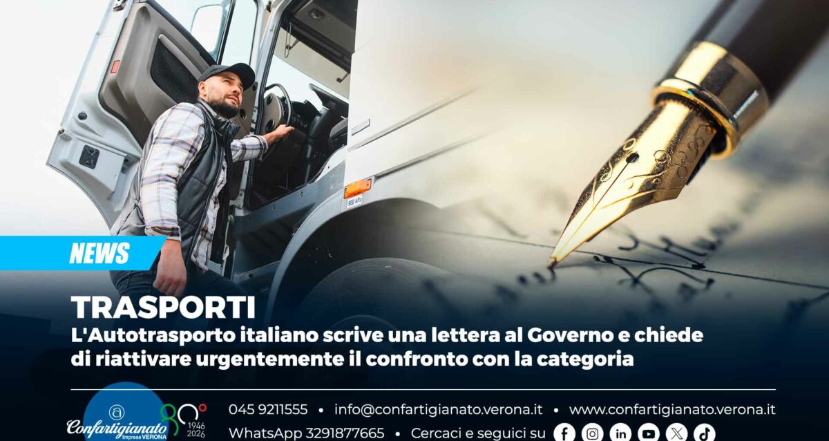 TRASPORTI – L'Autotrasporto italiano scrive una lettera al Governo e chiede di riattivare urgentemente il confronto con la categoria