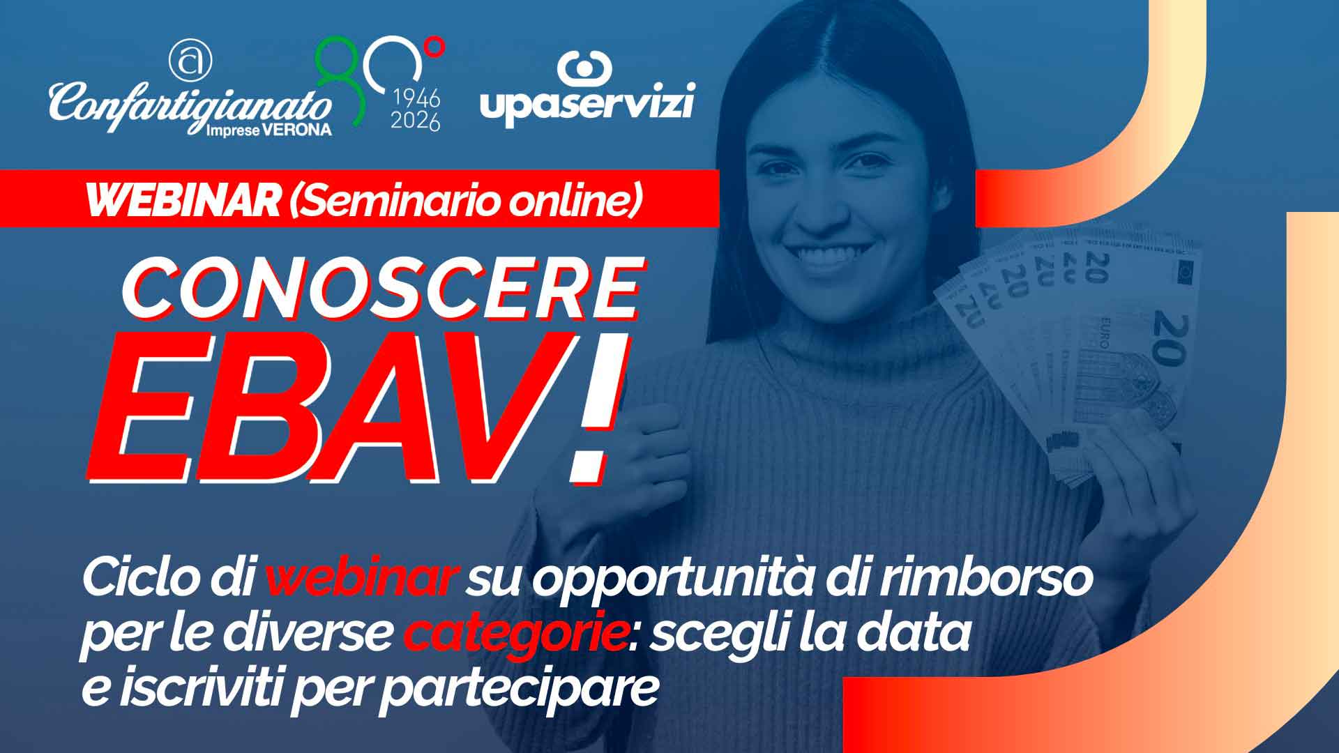 SPORTELLO EBAV – Conoscere EBAV: ciclo di webinar su opportunità di rimborso per le diverse categorie. Scegli la data e iscriviti per partecipare