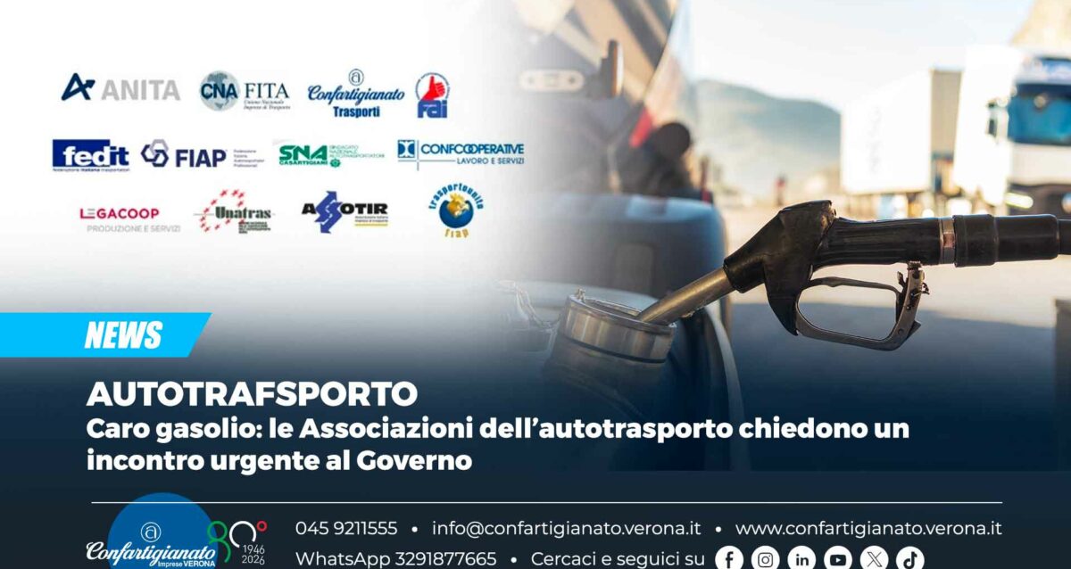 AUTOTRASPORTO – Caro gasolio: le Associazioni dell’autotrasporto chiedono un incontro urgente al Governo