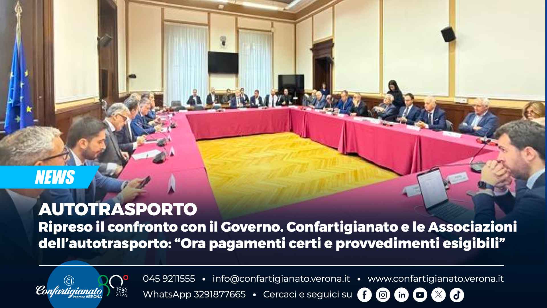 AUTOTRASPORTO – Ripreso confronto con Governo. Le Associazioni dell’autotrasporto: “Ora pagamenti certi e provvedimenti esigibili”