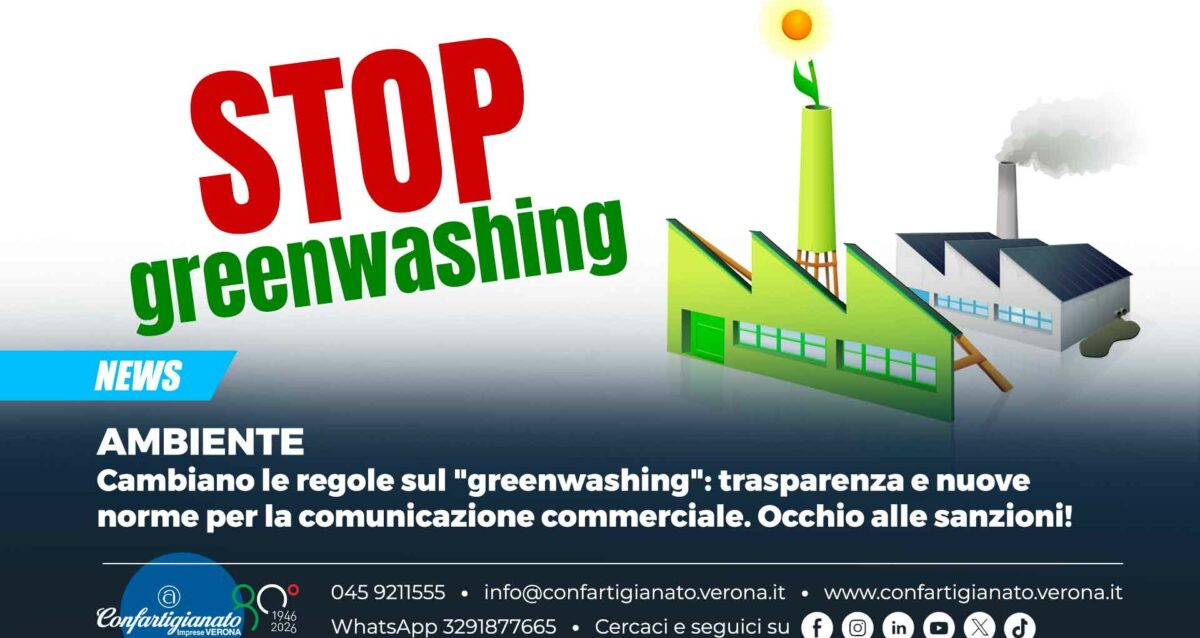AMBIENTE – Cambiano le regole sul "greenwashing": trasparenza e nuove norme per la comunicazione commerciale. Occhio alle sanzioni!