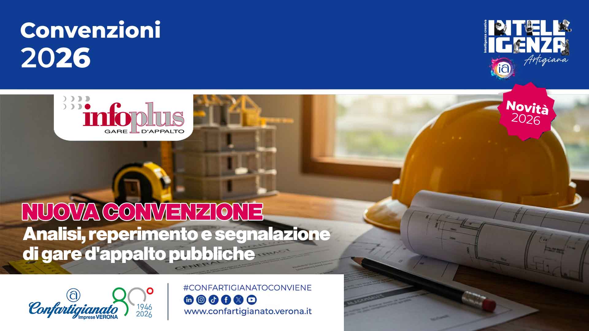 APPALTI – Nuova convenzione per imprese associate: Infoplus Srl, specializzata in analisi, reperimento e segnalazione gare d'appalto pubbliche
