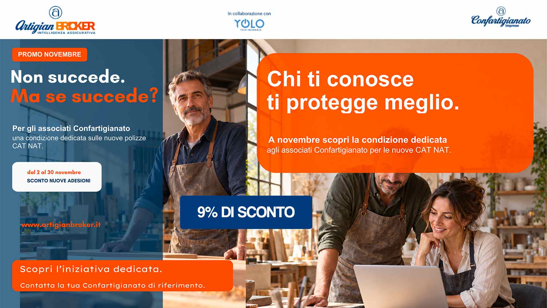 RISCHI CATASTROFALI – A novembre proteggere la tua azienda conviene ancora di più: promozione sconto del 9% su polizza CAT NAT (obbligatoria per le imprese)